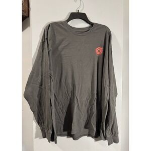 Natural Life long sleeve gray floral surf back graphic women's XXL